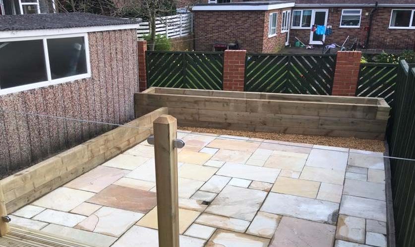 Sleeper Trellis Lanscaping Work Leeds